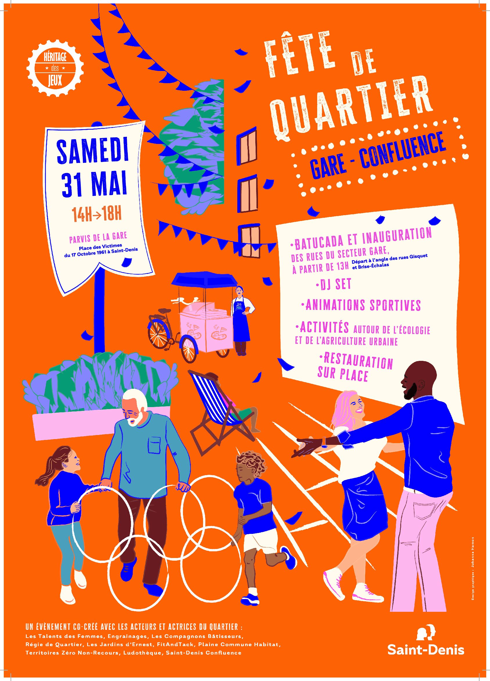 Venez participer à la fête du quartier Gare - Confluence le 31 mai